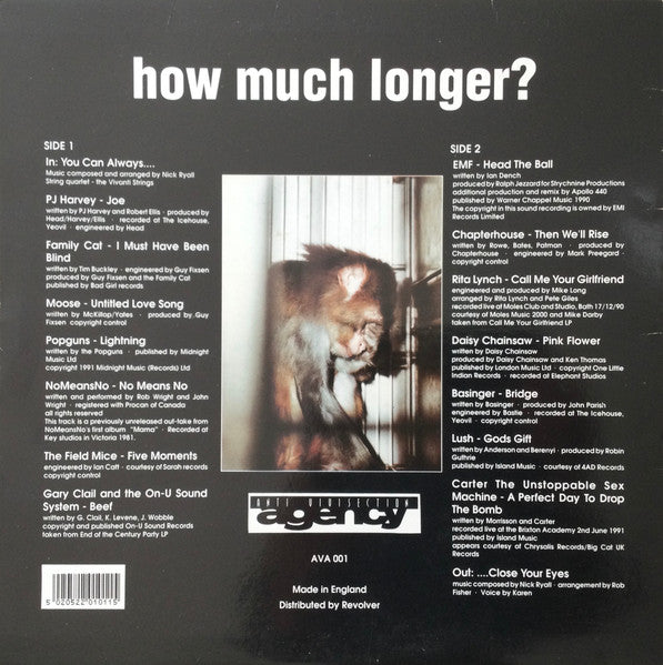 Various – (Over A Century Of Vivisection And Anti-Vivisection) How Much Longer? LP vinyl record, image 2 of 4