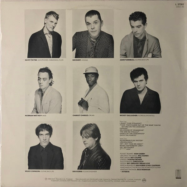 Ian Dury And The Blockheads – Laughter LP vinyl record, image 2 of 4