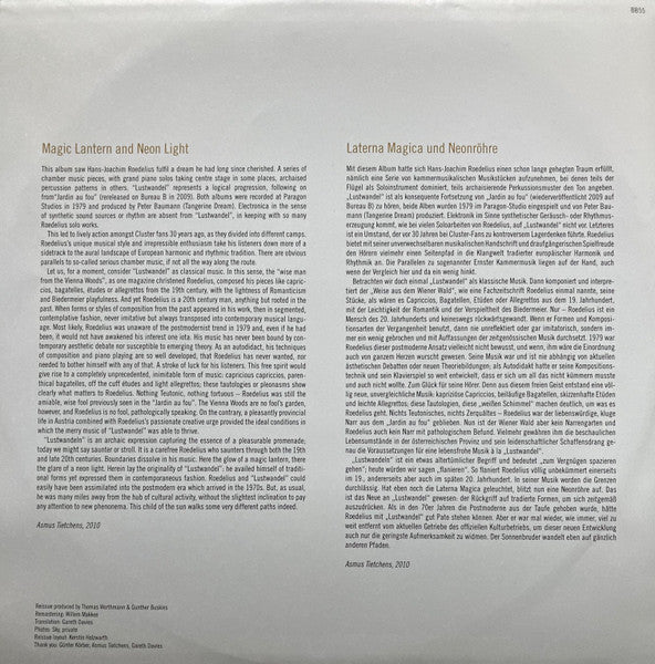 Hans-Joachim Roedelius – Lustwandel LP vinyl record, image 4 of 6