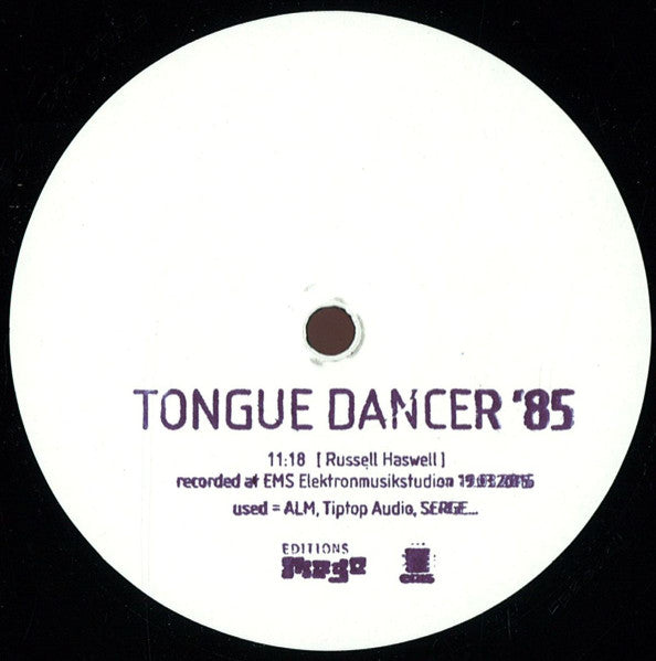 Russell Haswell – Tongue Dancer ’85 12" vinyl record, image 1 of 2