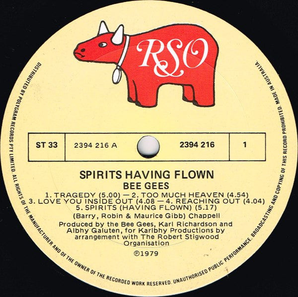 Bee Gees – Spirits Having Flown LP vinyl record, image 4 of 10