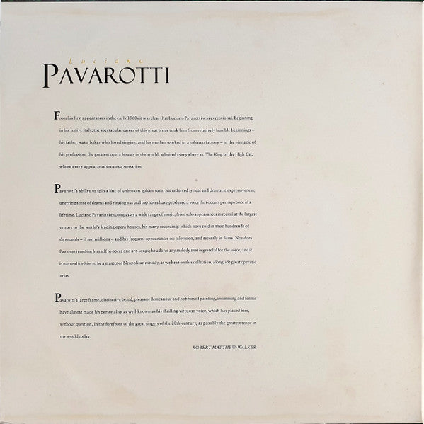 Luciano Pavarotti – The Pavarotti Collection (2xLP) LP vinyl record, image 2 of 8
