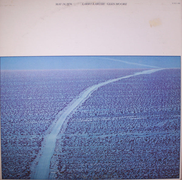 Larry Karush, Glen Moore – May 24, 1976 LP vinyl record, image 1 of 4