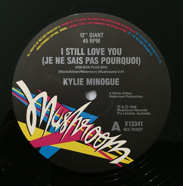 Kylie Minogue – I Still Love You (Je Ne Sais Pas Pourquoi) (Moi Non Plus Mix) 12" vinyl record, image 3 of 4