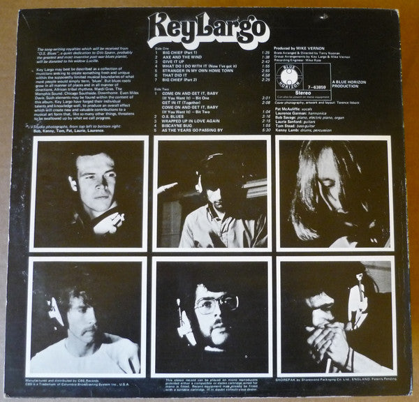 Key Largo – Key Largo LP vinyl record, image 2 of 4