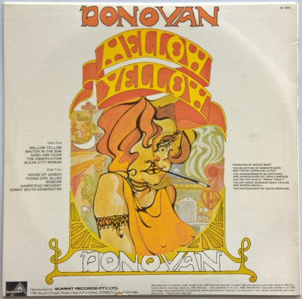 Donovan – Mellow Yellow LP vinyl record, image 2 of 4