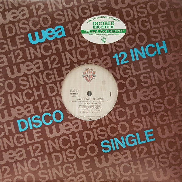 The Doobie Brothers – What A Fool Believes 12" vinyl record, image 1 of 4