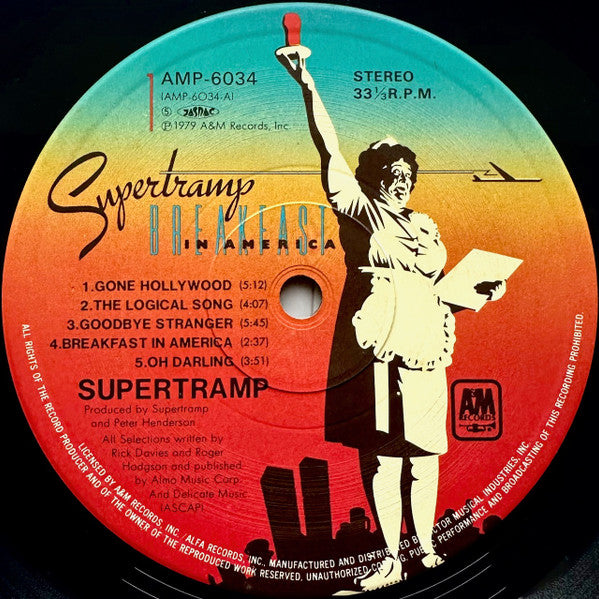 Supertramp – Breakfast In America LP vinyl record, image 5 of 10