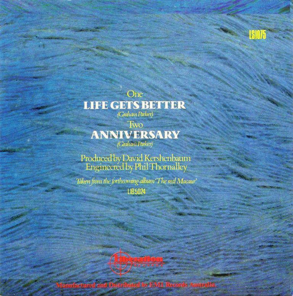 Graham Parker – Life Gets Better 7" vinyl record, image 2 of 4