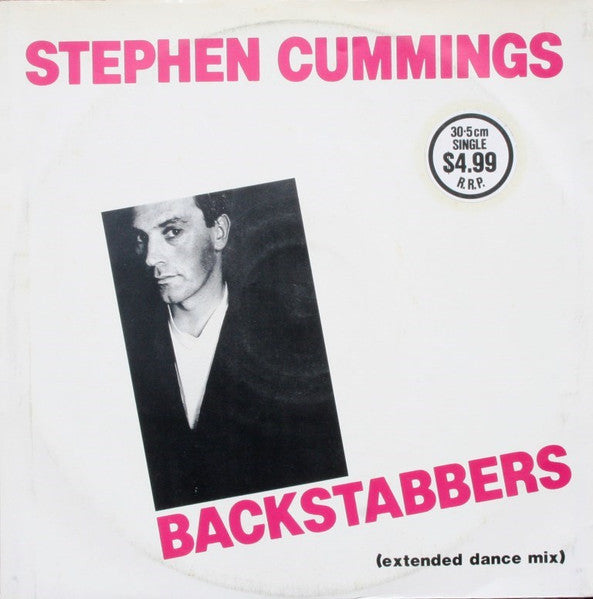 Stephen Cummings – Backstabbers (Extended Dance Mix) 12" vinyl record, image 1 of 4