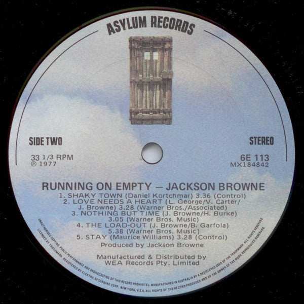 Jackson Browne – Running On Empty LP vinyl record, image 4 of 10