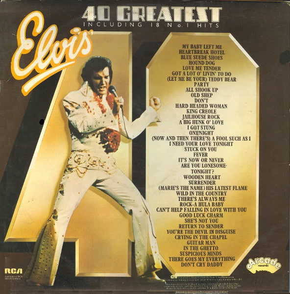 Elvis Presley – Elvis' 40 Greatest (2xLP) LP vinyl record, image 3 of 7