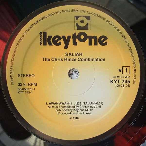 The Chris Hinze Combination – Saliah (2xLP) LP vinyl record, image 3 of 3