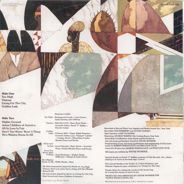 Stevie Wonder – Innervisions LP vinyl record, image 2 of 5