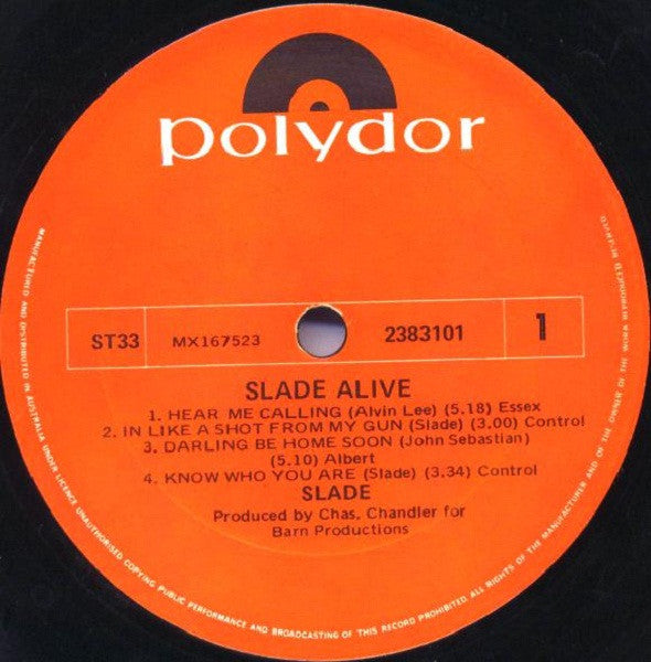 Slade – Slade Alive! LP vinyl record, image 4 of 5