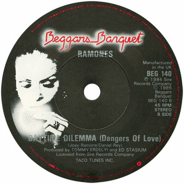 Ramones – Bonzo Goes To Bitburg 7" vinyl record, image 4 of 4