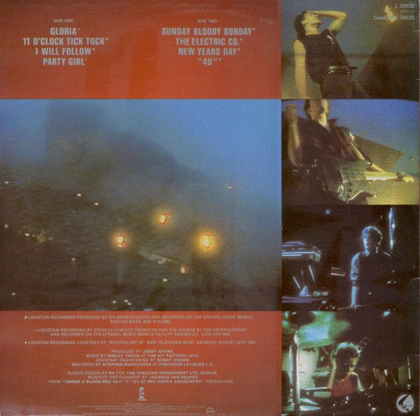 U2 – Under A Blood Red Sky (Live) LP vinyl record, image 2 of 6