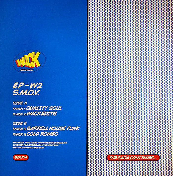 Smoove – Wack EP-W2 12" vinyl record, image 2 of 2