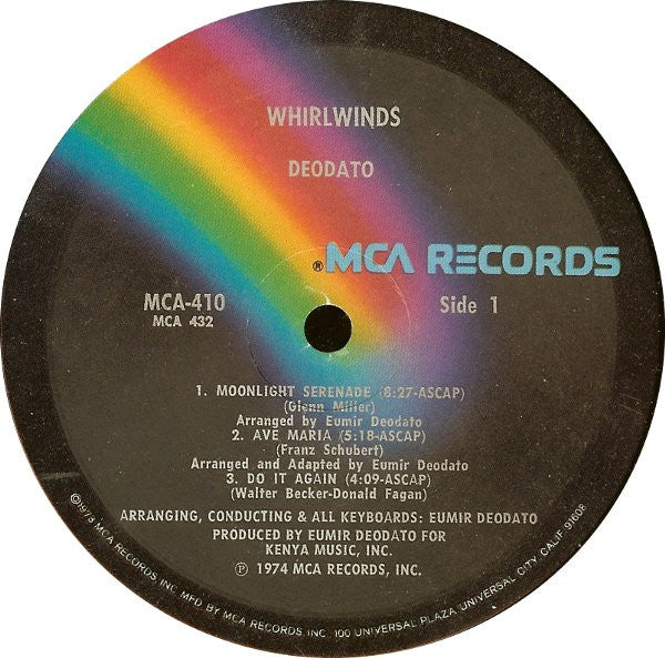 Eumir Deodato – Whirlwinds LP vinyl record, image 3 of 7