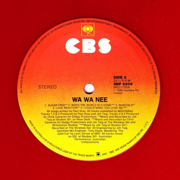 Wa Wa Nee – Wa Wa Nee LP vinyl record, image 4 of 4