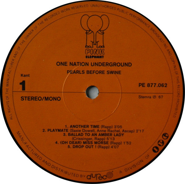 Pearls Before Swine – One Nation Underground LP vinyl record, image 3 of 5