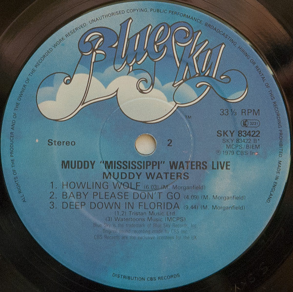 Muddy Waters – Muddy "Mississippi" Waters Live LP vinyl record, image 4 of 4