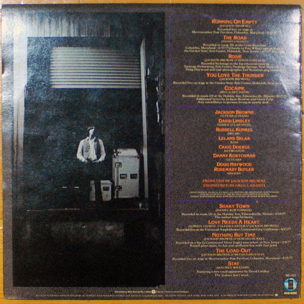 Jackson Browne – Running On Empty LP vinyl record, image 2 of 10