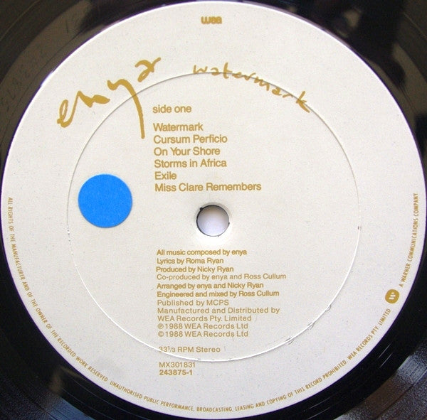 Enya – Watermark LP vinyl record, image 3 of 6
