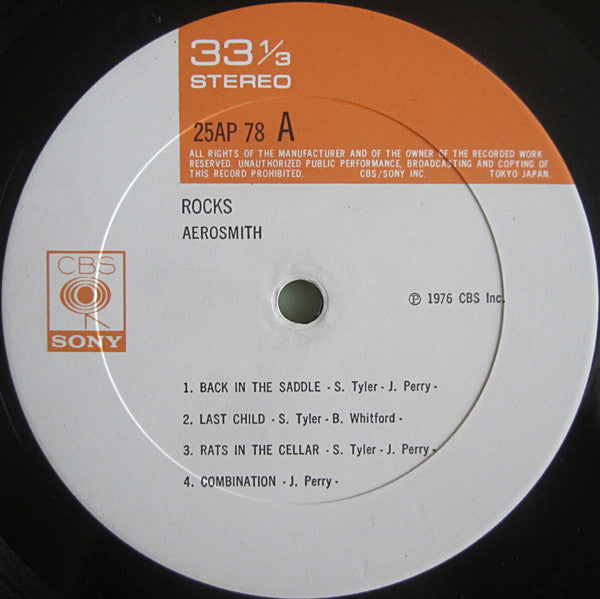 Aerosmith – "Rocks" LP vinyl record, image 3 of 9