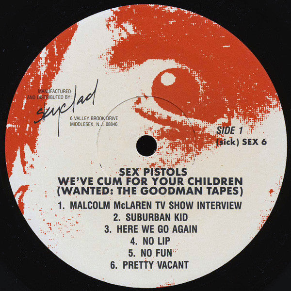Sex Pistols – We've Cum For Your Children (Wanted: The Goodman Tapes) LP vinyl record, image 3 of 6