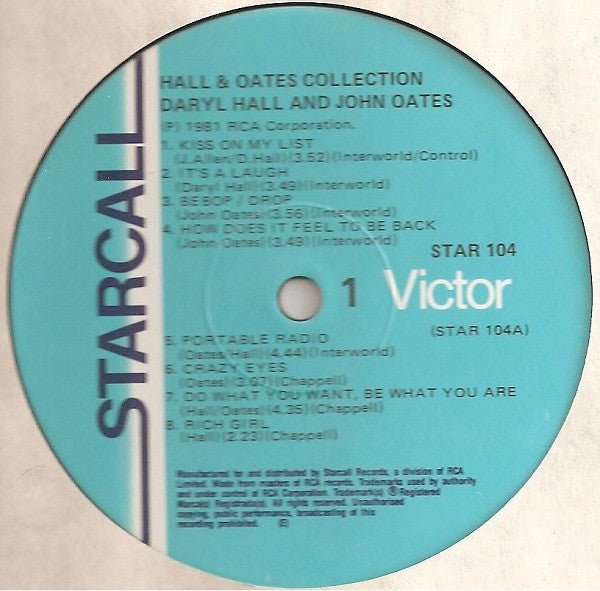 Daryl Hall & John Oates – The Hall & Oates Collection LP vinyl record, image 3 of 4