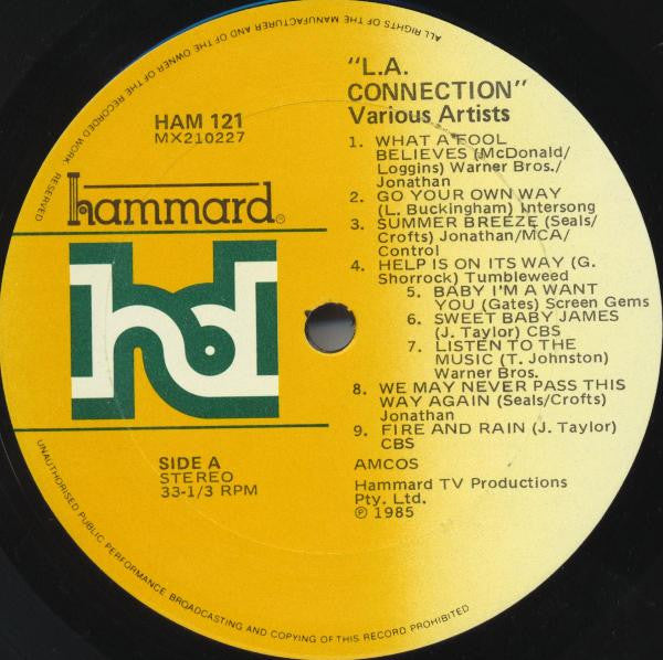 Various – L.A. Connection LP vinyl record, image 3 of 4