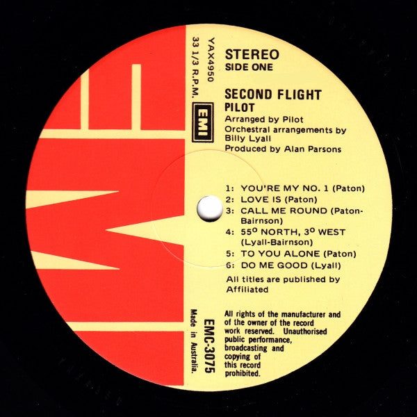 Pilot – Second Flight LP vinyl record, image 7 of 8