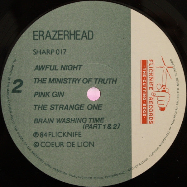 Erazerhead – Take Me To Your Leader LP vinyl record, image 3 of 3