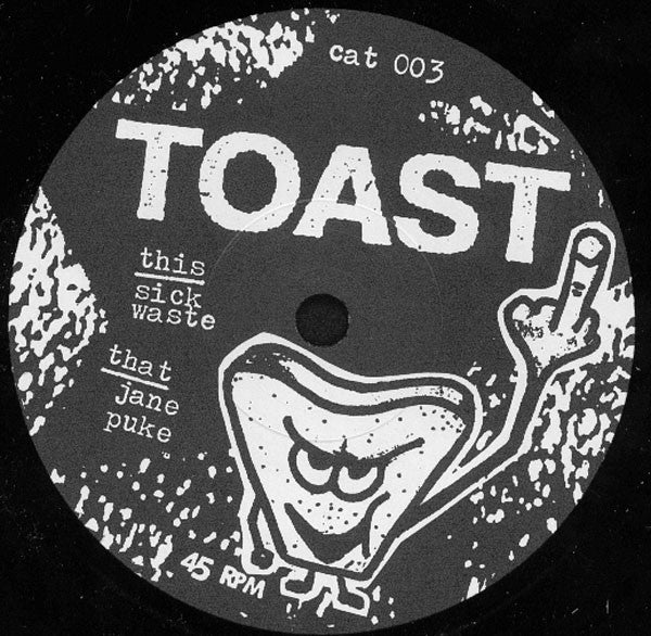 Toast – Smart Kids... Dumb Music e.p. 7" vinyl record, image 3 of 5