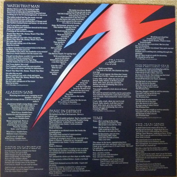 David Bowie – Aladdin Sane LP vinyl record, image 5 of 7