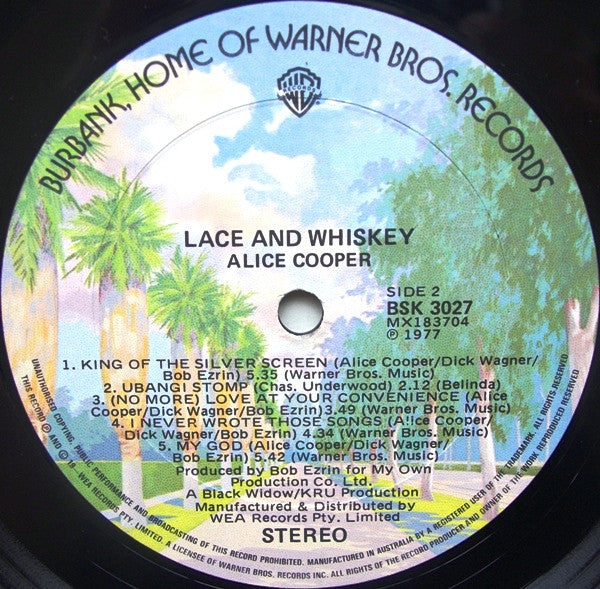 Alice Cooper – Lace And Whiskey LP vinyl record, image 4 of 6