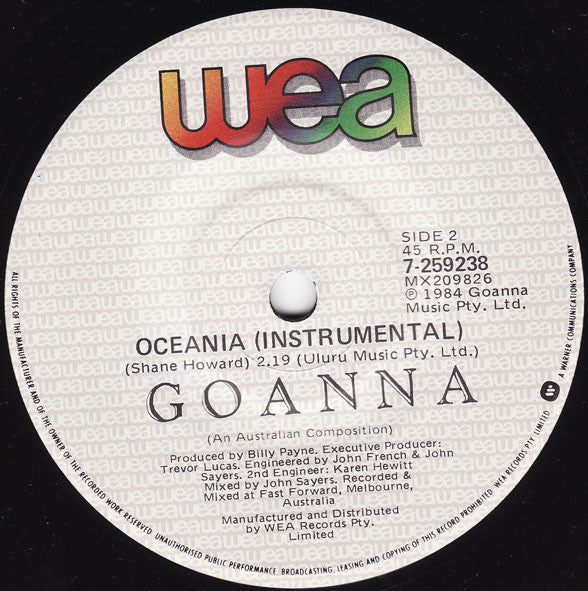 Goanna – Common Ground 7" vinyl record, image 3 of 4