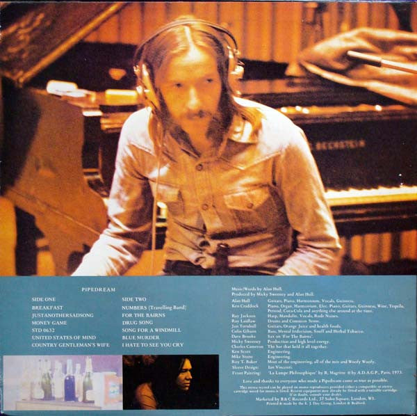 Alan Hull – Pipedream LP vinyl record, image 3 of 10