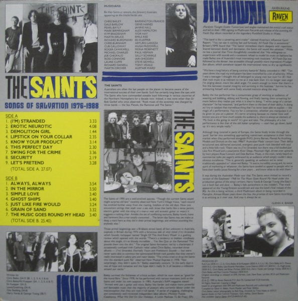 The Saints – Songs Of Salvation 1976-1988 LP vinyl record, image 2 of 4
