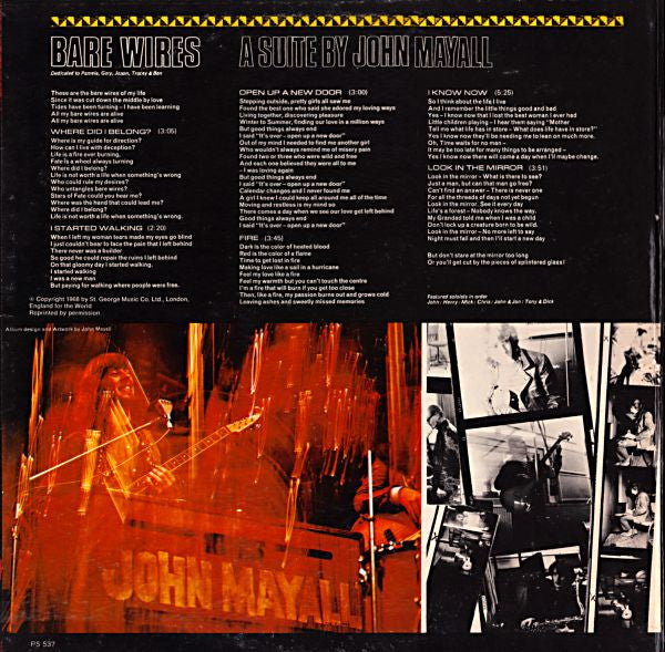 John Mayall & The Bluesbreakers – Bare Wires LP vinyl record, image 8 of 10