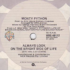Monty Python, Sonia Jones – Always Look On The Bright Side Of Life / Brian