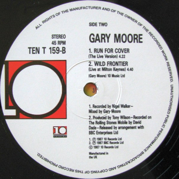 Gary Moore – Wild Frontier 12" vinyl record, image 4 of 4