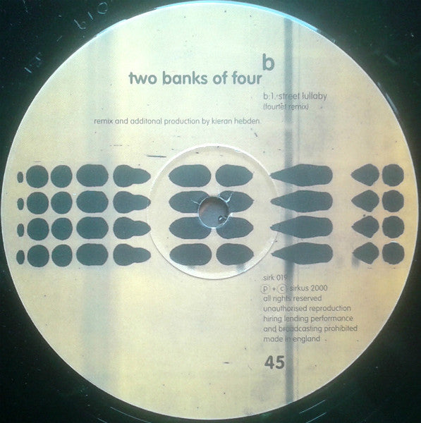 Two Banks Of Four – Street Lullaby 12" vinyl record, image 6 of 6