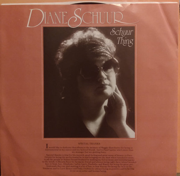 Diane Schuur – Schuur Thing LP vinyl record, image 5 of 6