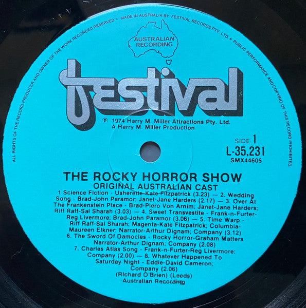 "The Rocky Horror Show" Original Australian Cast – The Rocky Horror Show: Original Australian Cast Album LP vinyl record, image 3 of 6