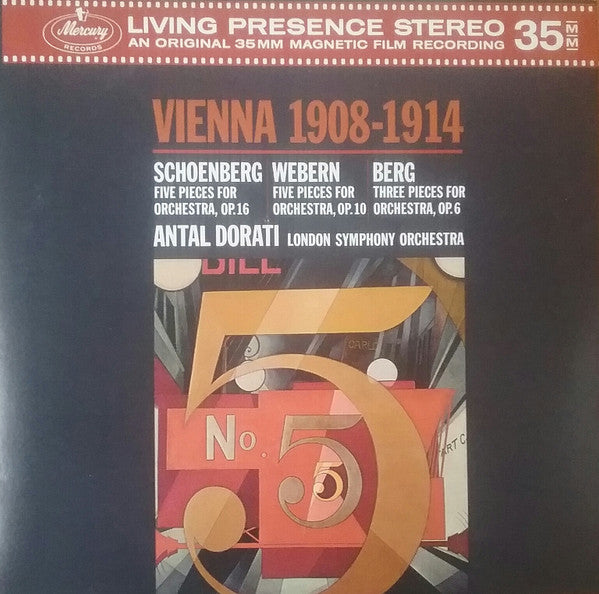 Arnold Schoenberg, Anton Webern, Alban Berg, Antal Dorati, London Symphony Orchestra – Vienna 1908-1914 LP vinyl record, image 1 of 3