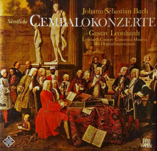 Johann Sebastian Bach, Gustav Leonhardt, Leonhardt-Consort, Concentus Musicus Wien – Sämtliche Cembalo-Konzerte (Mit Originalinstrumenten) (5xLP) LP vinyl record, image 1 of 3