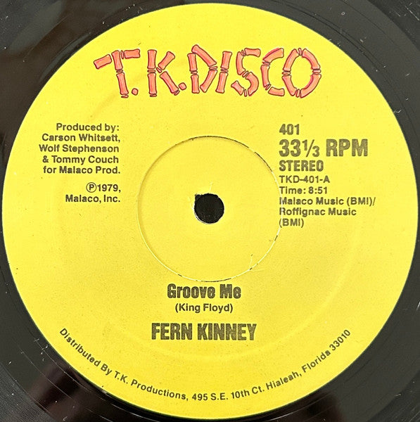 Fern Kinney – Groove Me 12" vinyl record, image 1 of 2