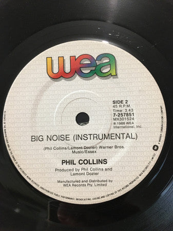Phil Collins – A Groovy Kind Of Love 7" vinyl record, image 2 of 2